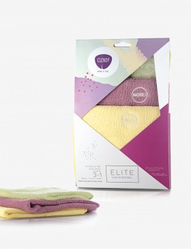 Set 3 panni multiuso in microfibra ELITE Shabby